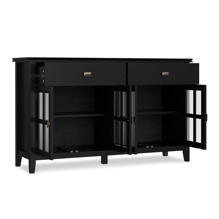 Artisan - Large 4 Door Sideboard Buffet - Black
