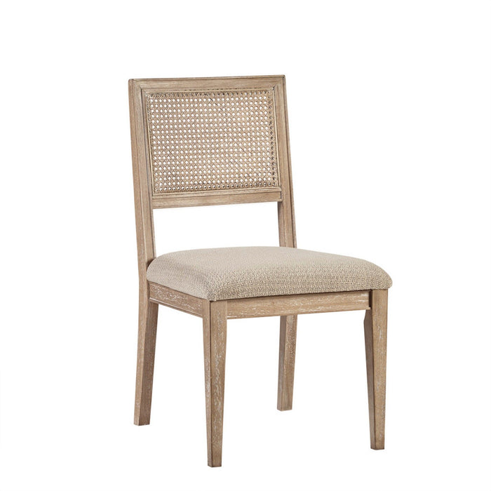 Modern Armless Dining Chair With Cane Back (Set of 2)