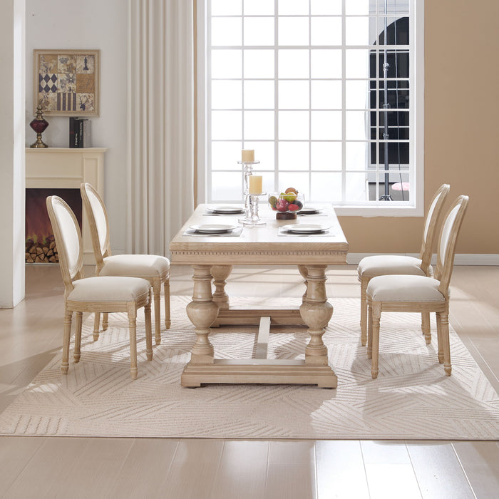 Upholstered With Round Back Dining Chairs (Set of 2)