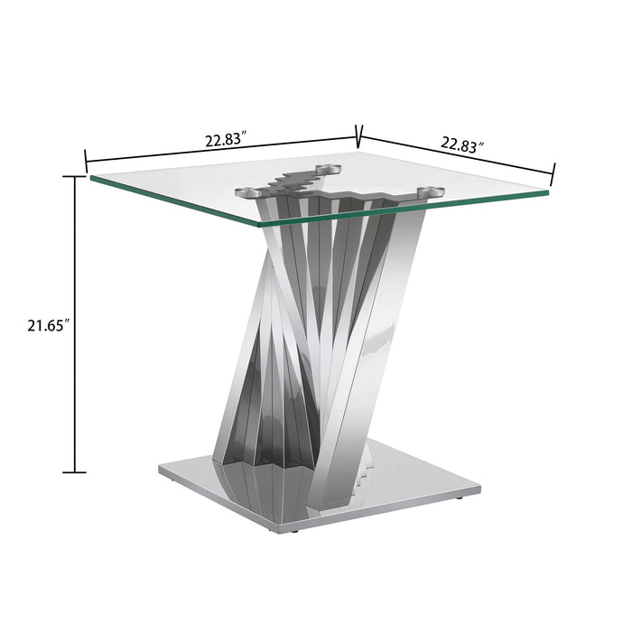 Table With Twisted Fan Shaped Legs