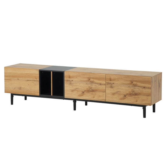 TV Stand With 3 Doors, Media Console Table