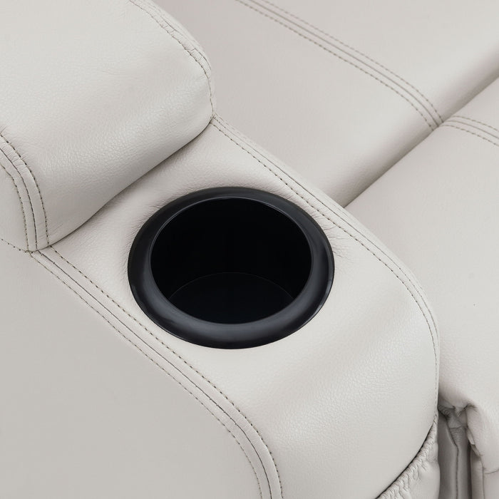 Selwyn - Upholstered Power Massage Recliner With Heat And Massage Functions - Champagne