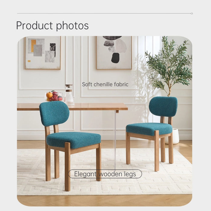 Dining Chairs With Ergonomic Backrest And Adjustable Feet (Set of 2)