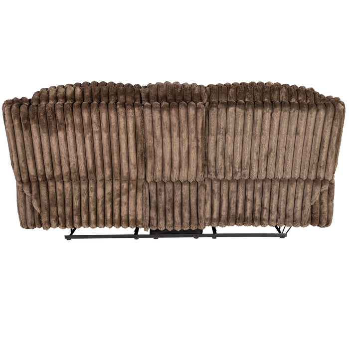Contemporary Motion Loveseat With Console Storage