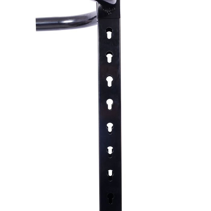 Indoor Bike Rack Stand For 1 - 2 Bicycles With Adjustable Arms - Black