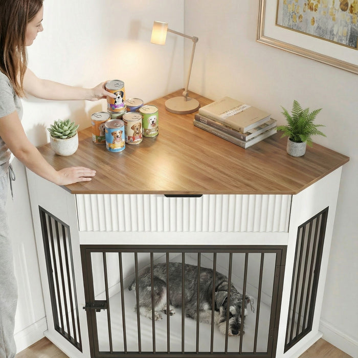 Corner Dog Crate
