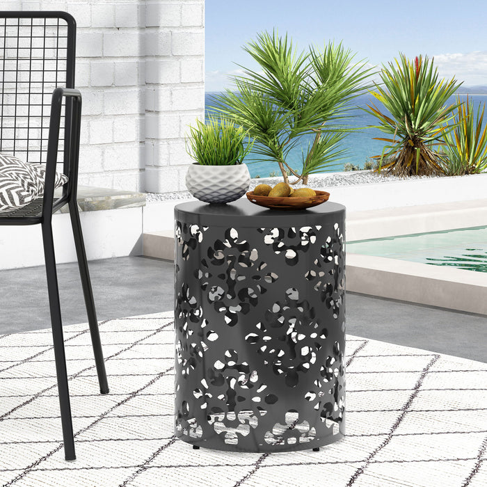 Outdoor Metal Modern Design End Table