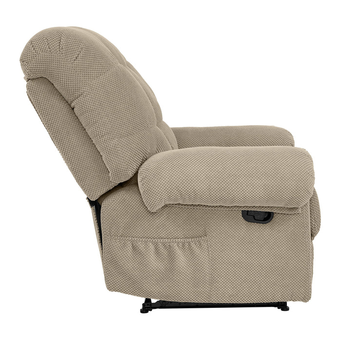 Manual Recliner, Padded Footrest