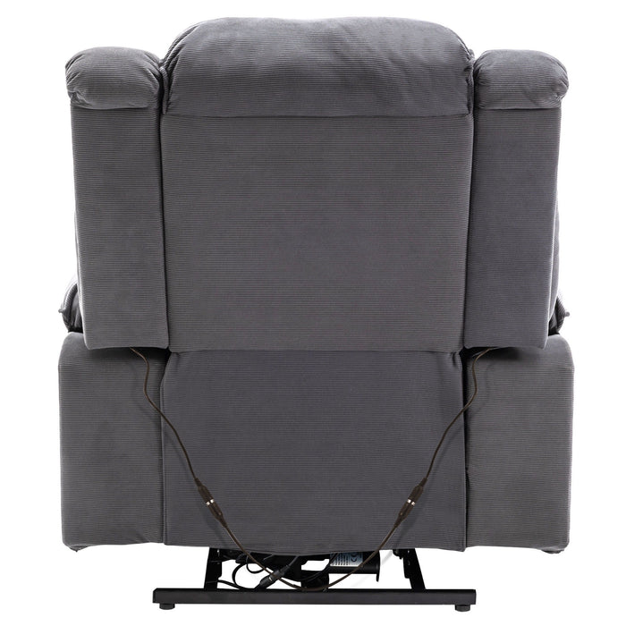 Massage Recliner Power Lift Chair With Adjustable Massage And Heating Function