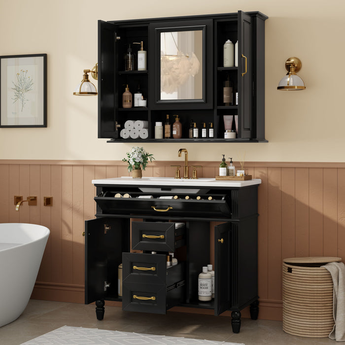 Modern Wall Mounted Medicine Cabinet With Mirror