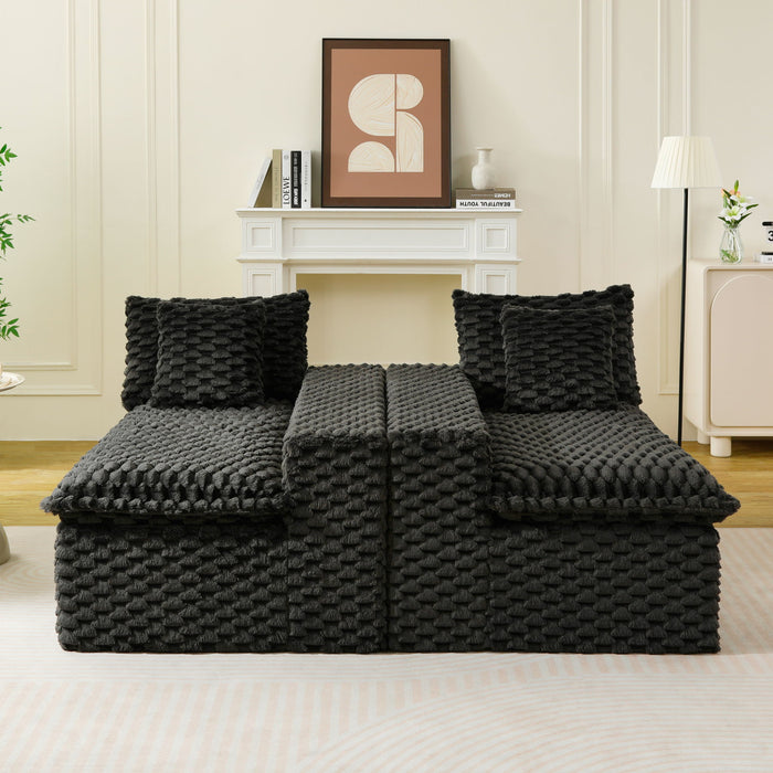 Multifunctional Sofa, Side-By-Side Or Facing Each Other