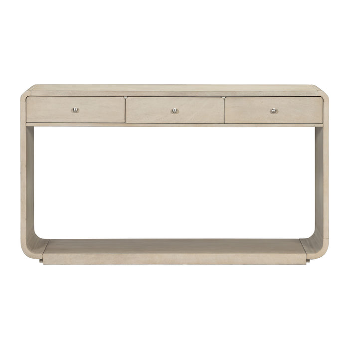 Console Table With 3 Drawers And Display Shelf