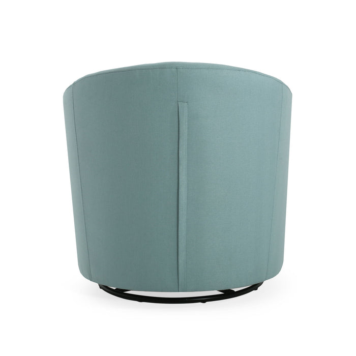 Contemporary Swivel Glider Chair With 360 Degree Rotation