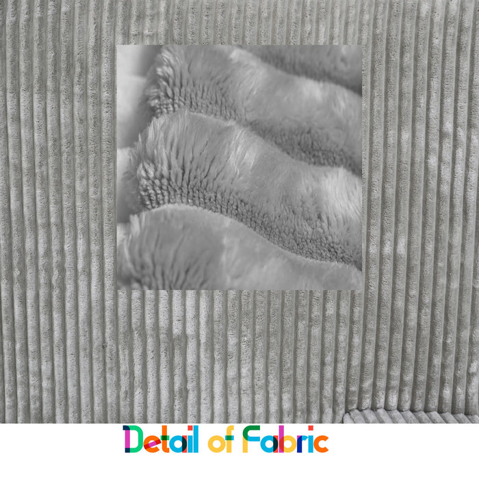 Corner Combination Sofa Sectional Couch With Soft Plush Fabric