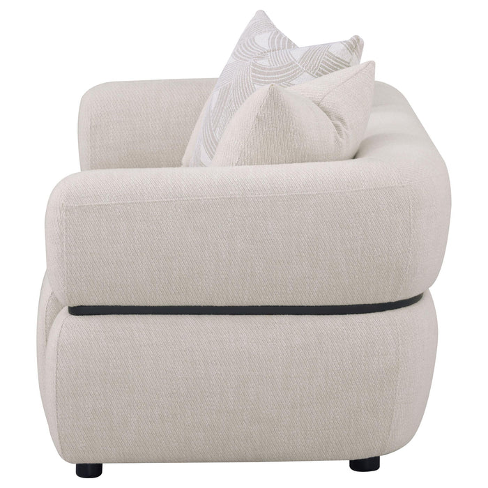 Ramsay - Round Arm Loveseat - Beige