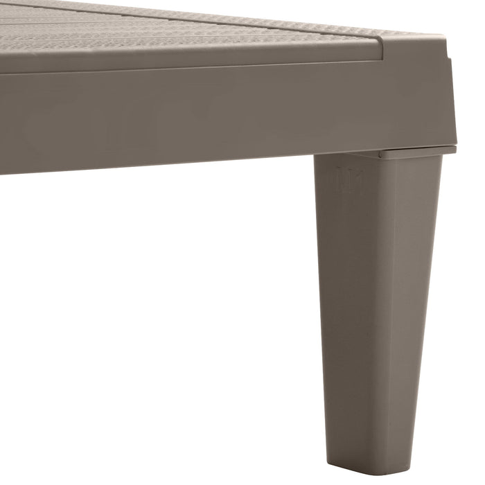 2 Piece Outdoor Chaise Lounges With Adjustable Backrest