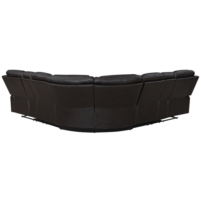 Manual Reclining Sectional Sofa Set, L Shaped Symmetrical Motion Sofa Corner Couch Sets With Storage Boxes, 4 Cup Holders And LED Light Strip For Living Room