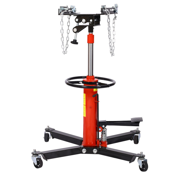 Hydraulic 2 Stage Transmission Jack, Swivel - Red