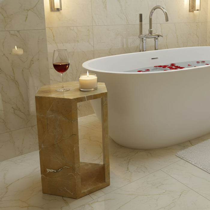 Modern Minimalist Hexagon Side Table