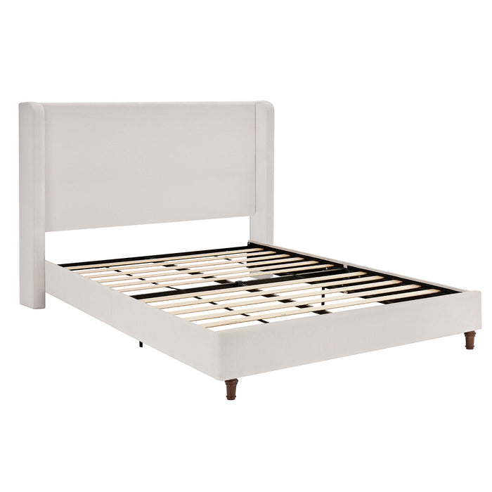 Harper - Tall Headboard Upholstered Bed / High Headboard / Elegant Simplicity / No Box Spring Needed
