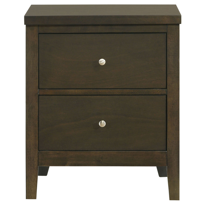 Clement - 2 Drawer Nightstand Bedside Table - Espresso