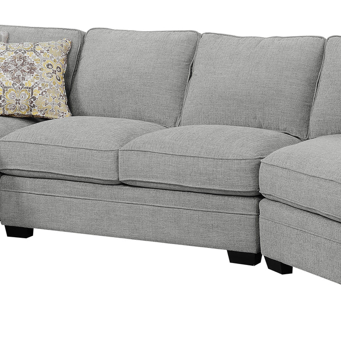 Analiese - Sectional - Dove Gray - Fabric