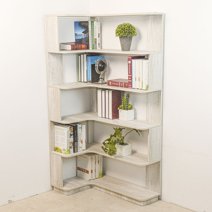 L-Shaped Corner Bookshelf