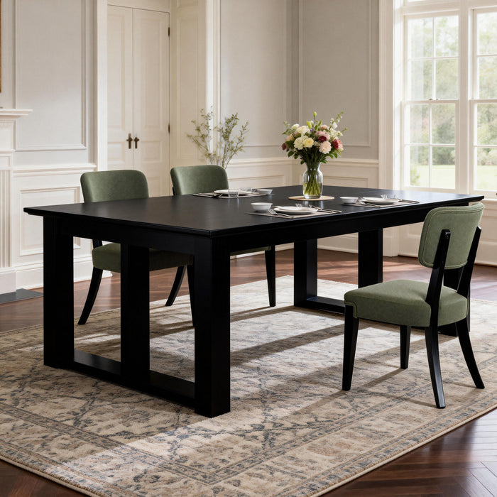 Contemporary Armless Dining Chairs (Set of 2)
