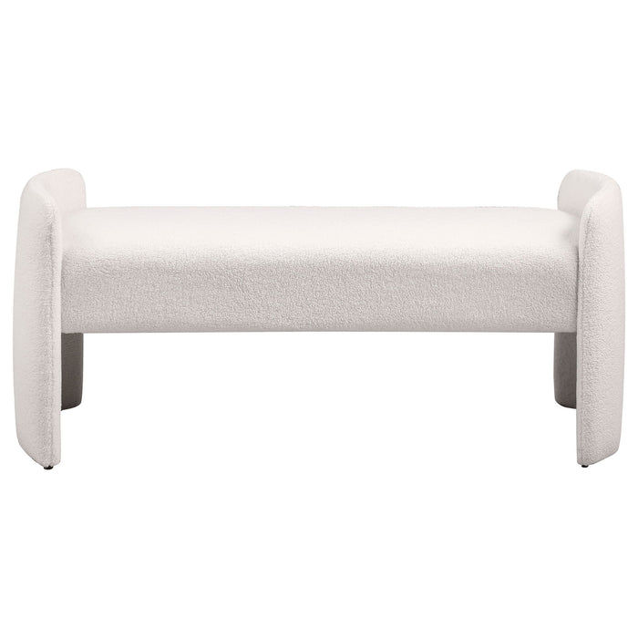 Joshua - Upholstered Accent Bench - Ivory