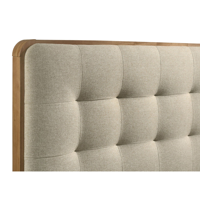 Winston - Platform Bed With Upholstered Headboard
