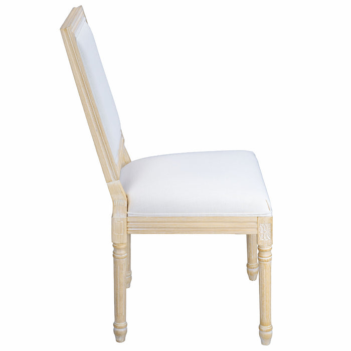 Dining Chairs With Upholstered Square Back (Set of 2)