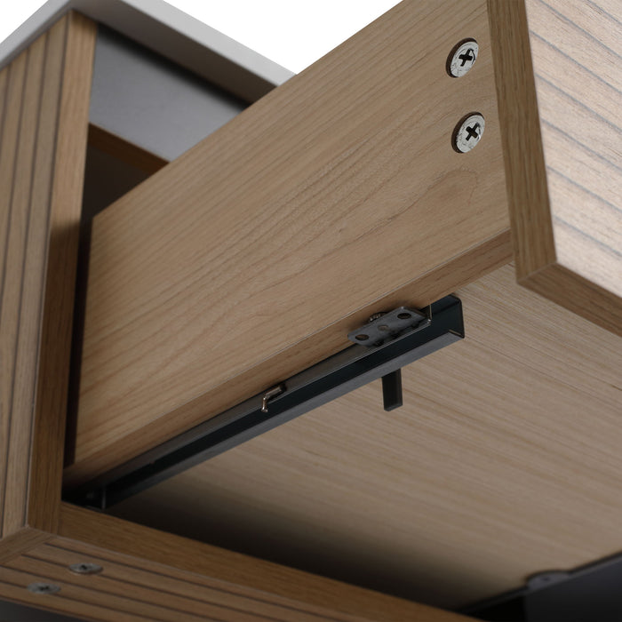 Wall Mounted Bathroom Vanity With Art Sink & 1 Soft Close Drawer