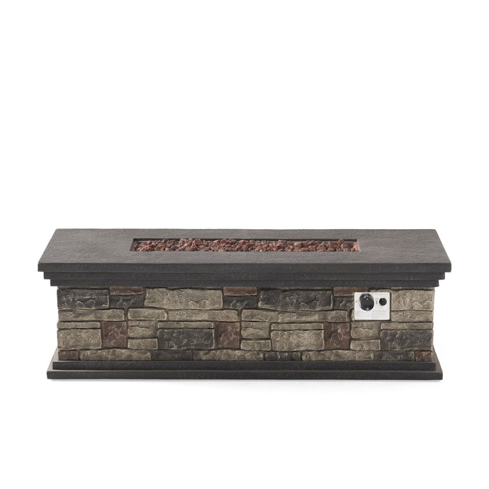 Fire Pit With Lightweight Concrete And Steel Frame