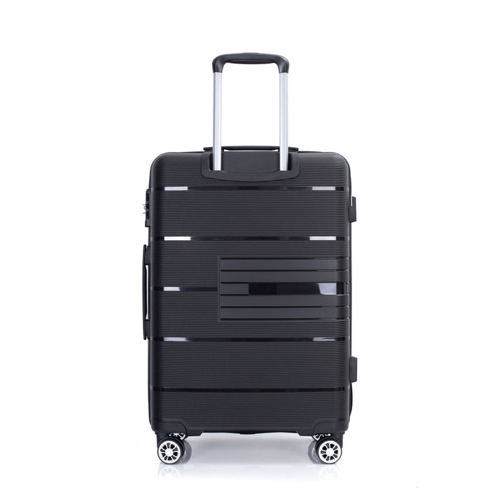 Hardshell Suitcase Double Spinner Wheels Luggage Sets, Lightweight With Tsa Lock, 3 Piece Set