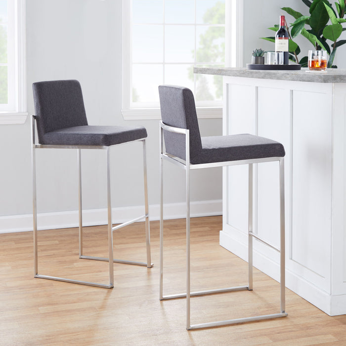 Fuji - Contemporary And Modern Elegance High Back Barstool