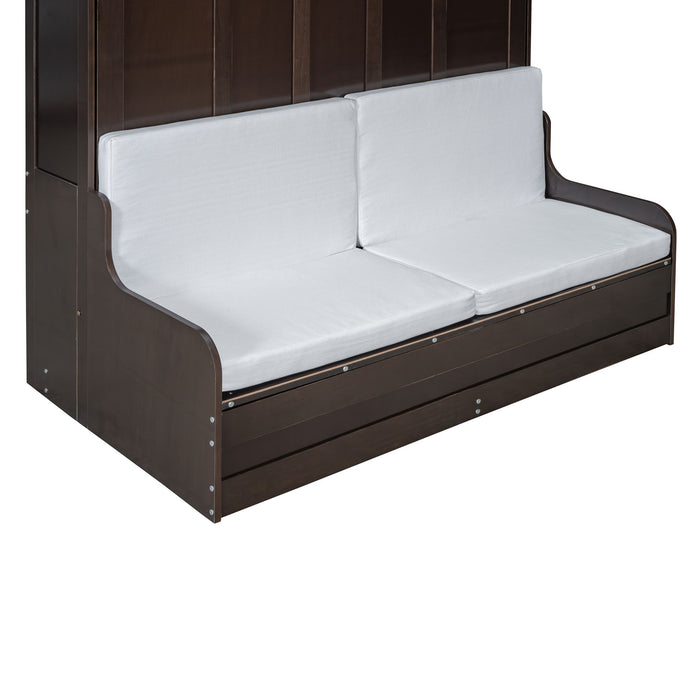 Murphy Wall Bed With Cushion, Space Saving Design, And Construction