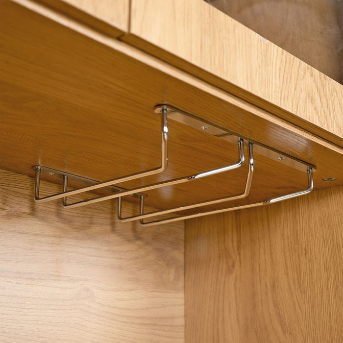 Tall Arched Pantry Cabinet With Charging Station, Adjustable Shelves, Coffee Bar