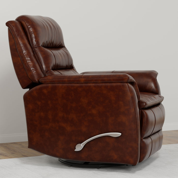Swivel Recliner With Manual Adjustable Footrest