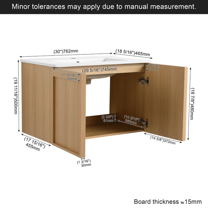 Floating Bathroom Vanity With Sink Combo