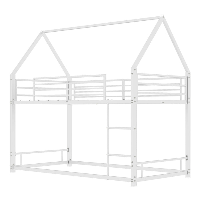 Bunk Bed With Safety Guardrails, No Box Spring Needed