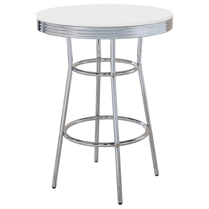 Werner - Round Bar Table - White