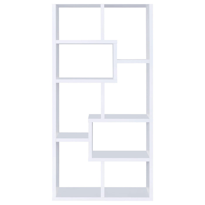 8 Shelf Geometric Bookcase