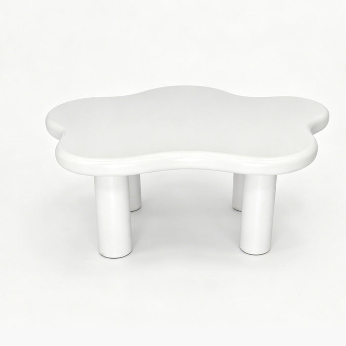 Cloud Shaped Coffee Table With 4 Round Legs