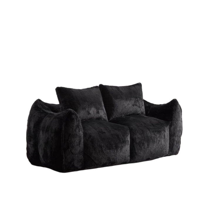 Giant Bean Bag Couch, Ultra Soft Fluffy Loveseat For Living Room