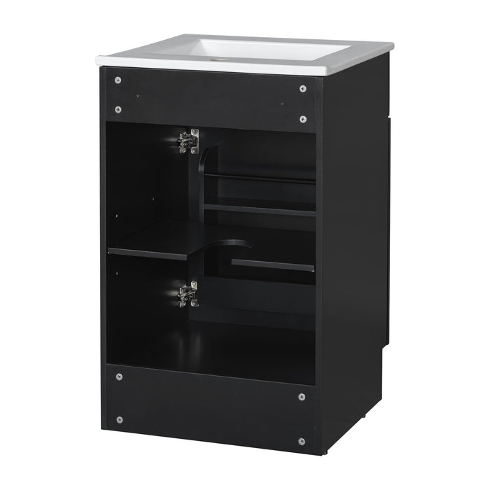 Bathroom Vanity With Sink, Cabinet With Adjustable Shelf