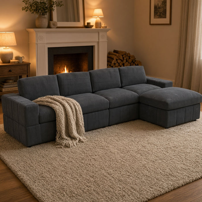 Modular Sectional Sofa, Reversible Set