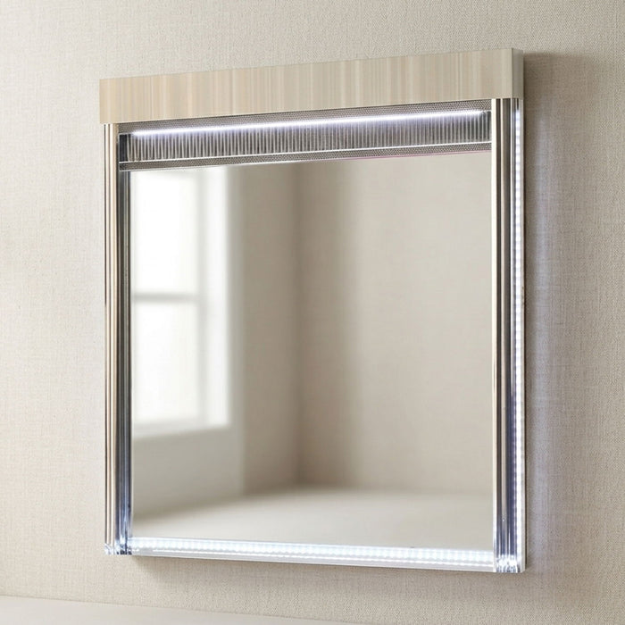 Leonor - Mirror With LED Light Frame - Gray
