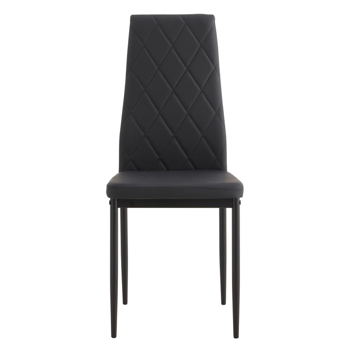 Modern Dining Chair With Diamond Design