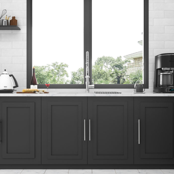 16 Gauge Undermount Double Bowl Kitchen Sink With 9" Deep Bowls - Brushed Nickel