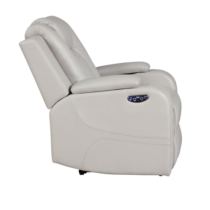 Benz - LED & Power Recliner Chair With Adjustable Headrest